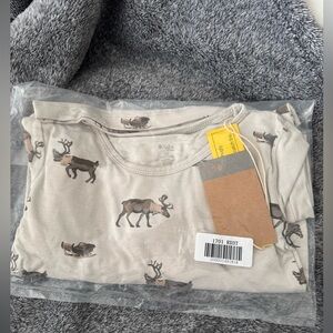 3T NIB Kyte Baby Reindeer long sleeve pajamas